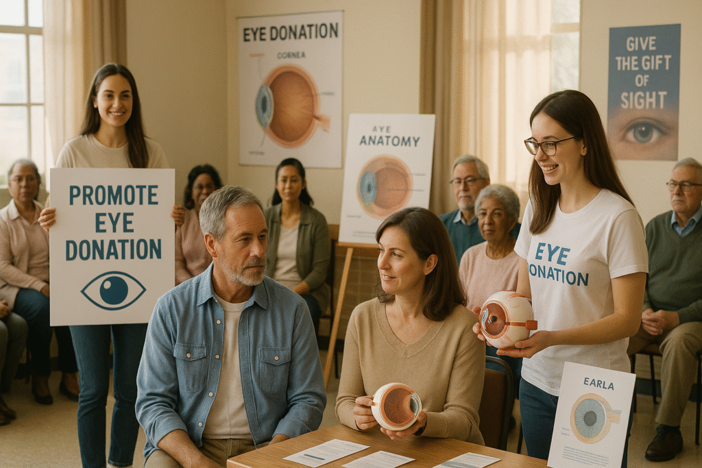 Promote eye donation culture
