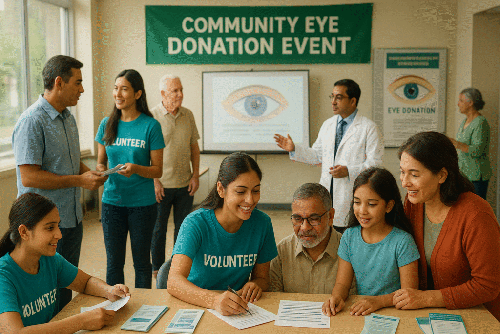 Community participation in eye donation